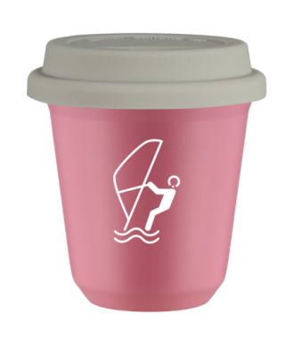 Tasse 80 ml ROSE "Sports nautiques (blanc)", avec couvercle blanc Tasse 80 ml ROSE "Sports nautiques (blanc)", avec couvercle blanc