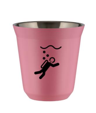 Tasse 80 ml ROSE "Plongée" Tasse 80 ml ROSE "Plongée"