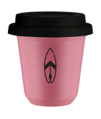 Tasse 80 ml ROSE "Planche", avec couvercle noir Tasse 80 ml ROSE "Planche", avec couvercle noir