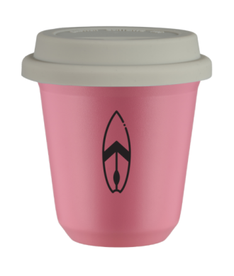 Tasse 80 ml ROSE "Planche", avec couvercle blanc Tasse 80 ml ROSE "Planche", avec couvercle blanc