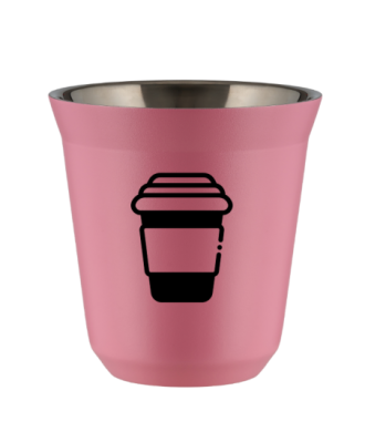 Tasse 80 ml ROSE "Tasse (noir)" Tasse 80 ml ROSE "Tasse (noir)"