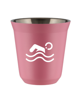 Tasse 80 ml ROSE "Natation (blanc)" Tasse 80 ml ROSE "Natation (blanc)"