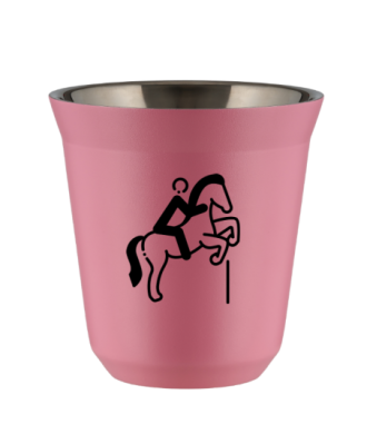 Tasse 80 ml ROSE "Équitation 1 (noir)" Tasse 80 ml ROSE "Équitation 1 (noir)"