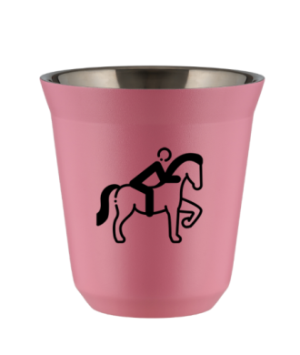 Tasse 80 ml ROSE "Équitation 2 (noir)" Tasse 80 ml ROSE "Équitation 2 (noir)"