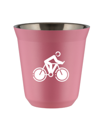 Tasse 80 ml ROSE "Cyclisme 2 (blanc)" Tasse 80 ml ROSE "Cyclisme 2 (blanc)"
