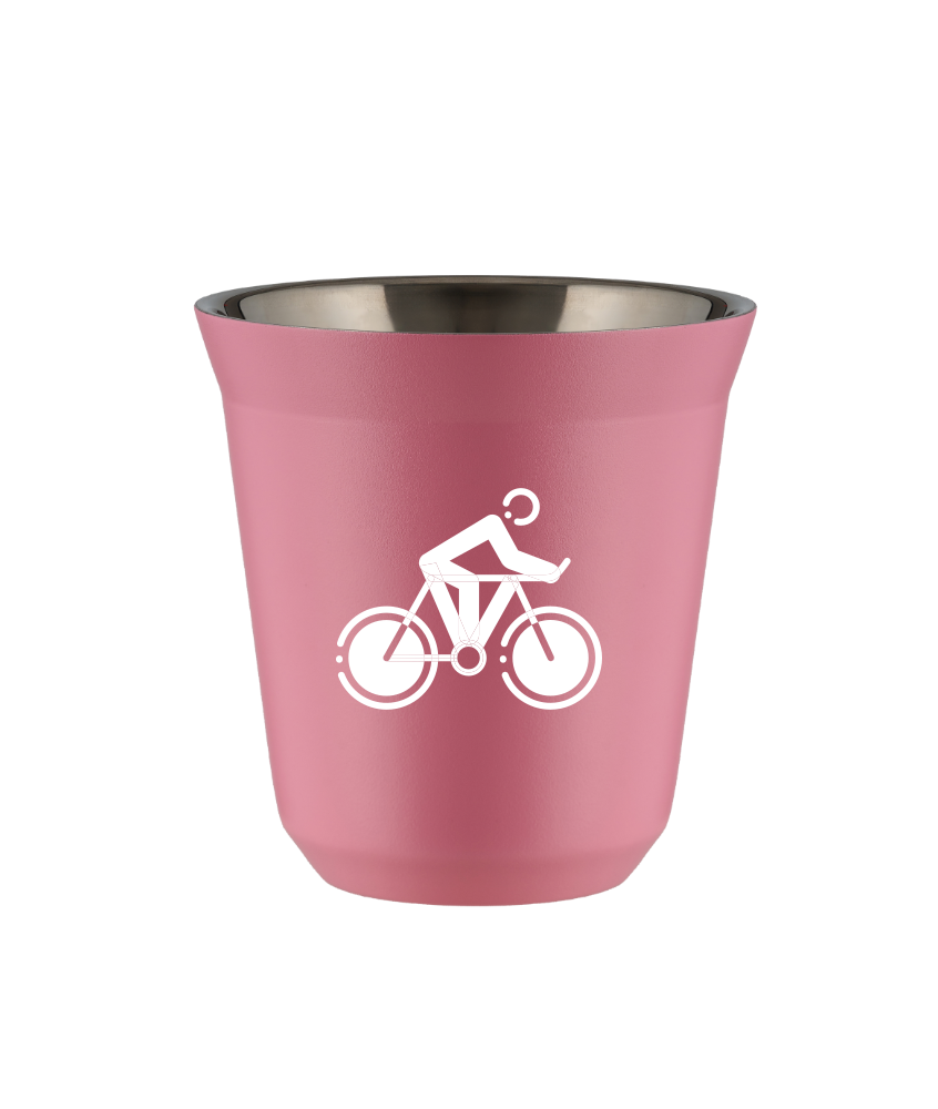 Tasse 80 ml ROSE "Cyclisme 2 (blanc)" Tasse 80 ml ROSE "Cyclisme 2 (blanc)"
