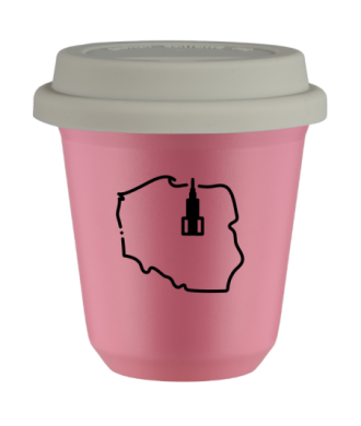 Tasse 80 ml ROSE "Pologne", avec couvercle blanc Tasse 80 ml ROSE "Pologne", avec couvercle blanc