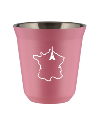 Tasse 80 ml ROSE "France (blanc)" Tasse 80 ml ROSE "France (blanc)"