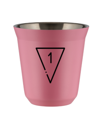 Tasse 80 ml ROSE "1 (noir)" Tasse 80 ml ROSE "1 (noir)"