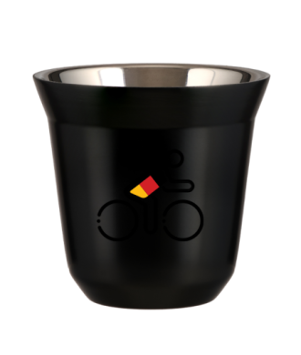 Tasse 150 ml NOIR "Cycliste aux couleurs allemandes (noir)" Tasse 150 ml NOIR "Cycliste aux couleurs allemandes (noir)"