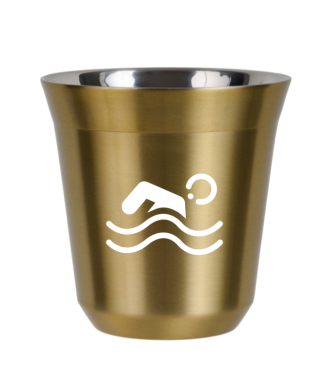 Tasse 80 ml OR "Natation (blanc)" Tasse 80 ml OR "Natation (blanc)"
