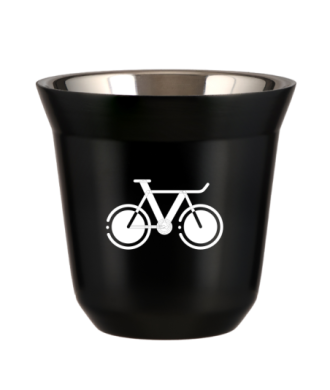 Tasse 150 ml NOIR "Vélo 1 (blanc)" Tasse 150 ml NOIR "Vélo 1 (blanc)"