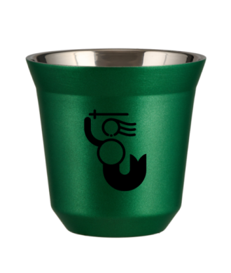 Tasse 150 ml VERT MÉTALLIQUE "WARSZAWSKA SYRENKA (noir)" Tasse 150 ml VERT MÉTALLIQUE "WARSZAWSKA SYRENKA (noir)"