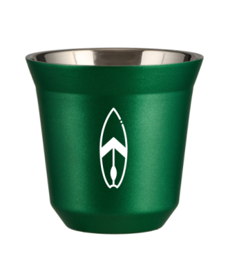 Tasse 150 ml VERT MÉTALLIQUE "Planche (blanc)" Tasse 150 ml VERT MÉTALLIQUE "Planche (blanc)"