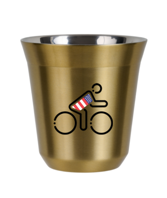 Tasse 80 ml OR "Cycliste aux couleurs britanniques" Tasse 80 ml OR "Cycliste aux couleurs britanniques"