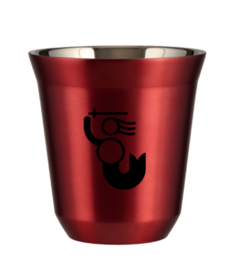 Tasse 150 ml ROUGE MÉTALLIQUE "WARSZAWSKA SYRENKA (noir)" Tasse 150 ml ROUGE MÉTALLIQUE "WARSZAWSKA SYRENKA (noir)"