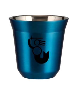 Tasse 150 ml BLEU MÉTALLIQUE "WARSZAWSKA SYRENKA" Tasse 150 ml BLEU MÉTALLIQUE "WARSZAWSKA SYRENKA"