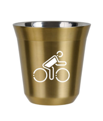 Tasse 150 ml OR "Cycliste aux couleurs polonaises (blanc)" Tasse 150 ml OR "Cycliste aux couleurs polonaises (blanc)"
