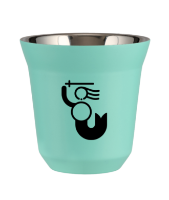 Tasse 150 ml TURQUOISE "WARSZAWSKA SYRENKA (noir)" Tasse 150 ml TURQUOISE "WARSZAWSKA SYRENKA (noir)"