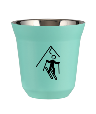 Tasse 150 ml TURQUOISE "Ski" Tasse 150 ml TURQUOISE "Ski"