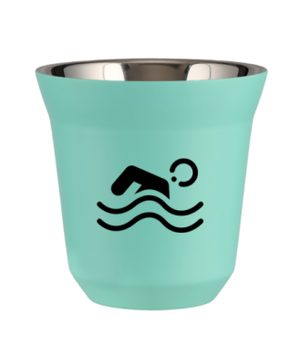 Tasse 150 ml TURQUOISE "Natation" Tasse 150 ml TURQUOISE "Natation"