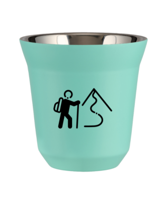 Tasse 150 ml TURQUOISE "Escalade 2" Tasse 150 ml TURQUOISE "Escalade 2"