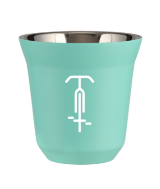 Tasse 150 ml TURQUOISE "Cyclisme 1 (blanc)" Tasse 150 ml TURQUOISE "Cyclisme 1 (blanc)"