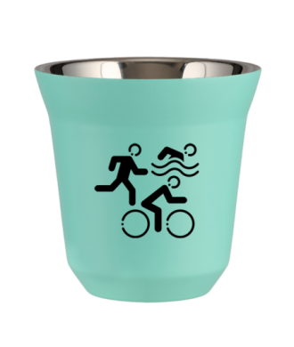 Tasse 150 ml TURQUOISE "Sports (noir)" Tasse 150 ml TURQUOISE "Sports (noir)"