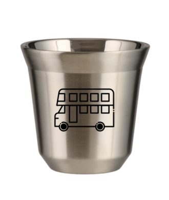 Tasse 150 ml ARGENT "Bus (noir)" Tasse 150 ml ARGENT "Bus (noir)"