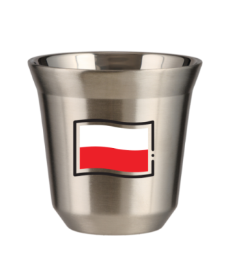Tasse 150 ml ARGENT "Drapeau polonais" Tasse 150 ml ARGENT "Drapeau polonais"