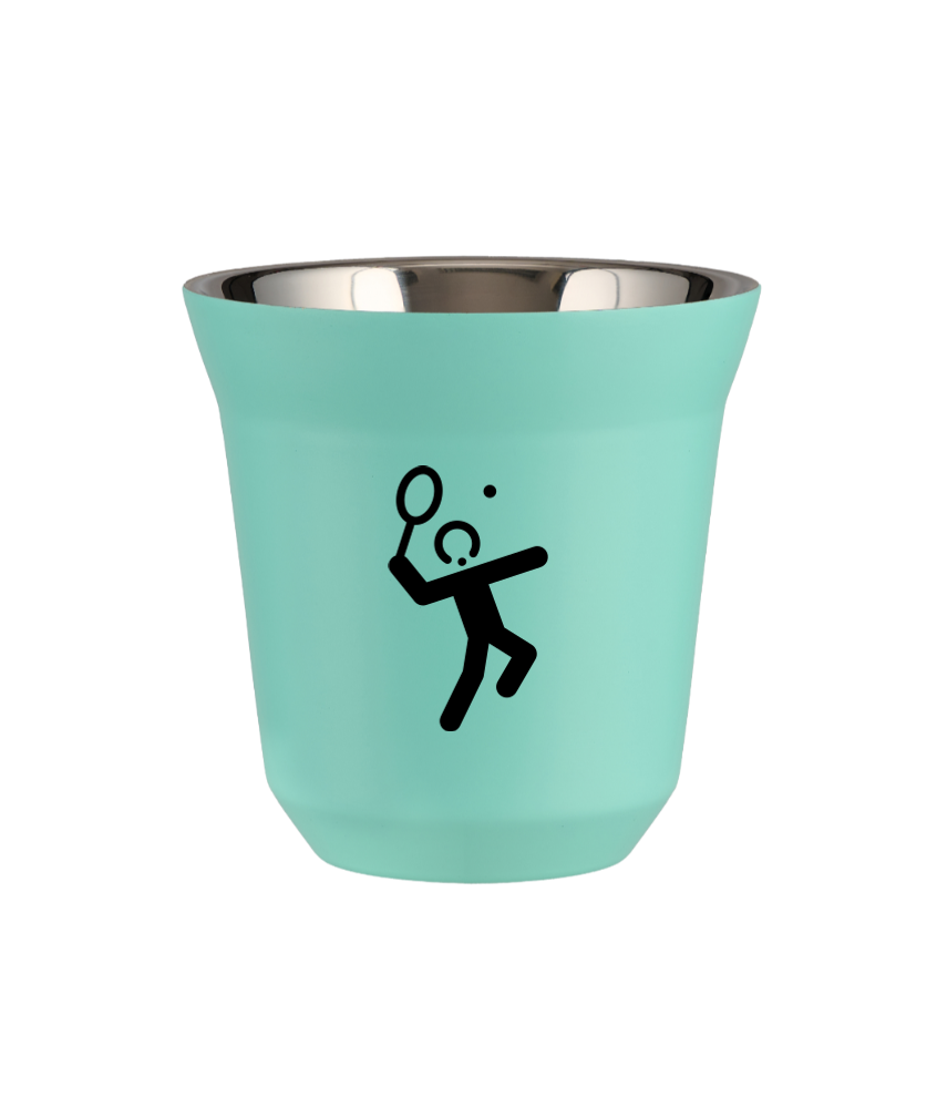Tasse 80 ml TURQUOISE "Tennis 2"
