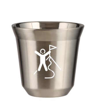 Tasse 150 ml ARGENT "Escalade 1 (blanc)" Tasse 150 ml ARGENT "Escalade 1 (blanc)"