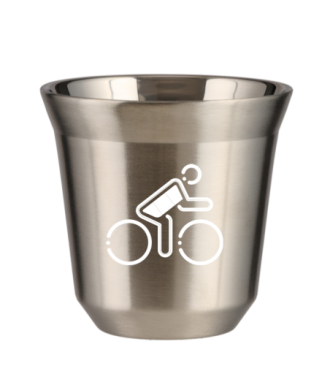 Tasse 150 ml ARGENT "Cycliste aux couleurs allemandes (blanc)" Tasse 150 ml ARGENT "Cycliste aux couleurs allemandes (blanc)"