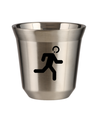 Tasse 150 ml ARGENT "Coureur (noir)" Tasse 150 ml ARGENT "Coureur (noir)"