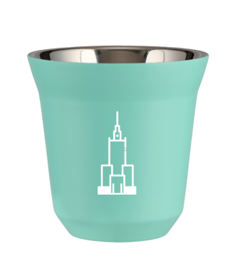 Tasse 80 ml TURQUOISE "Pałac kultury i nauki (blanc)" Tasse 80 ml TURQUOISE "Pałac kultury i nauki (blanc)"
