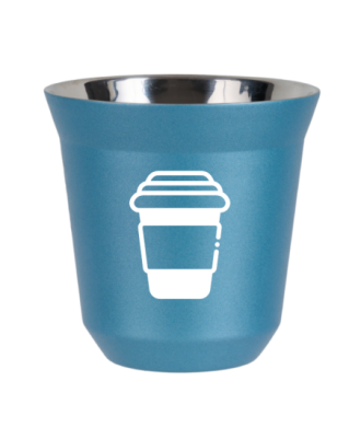 Tasse 150 ml BLEU CLAIR MÉTALLIQUE "Tasse (blanc)" Tasse 150 ml BLEU CLAIR MÉTALLIQUE "Tasse (blanc)"