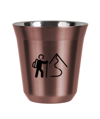 Tasse 150 ml OR ROSE "Escalade 2" Tasse 150 ml OR ROSE "Escalade 2"