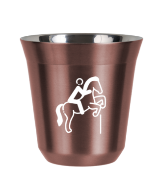 Tasse 150 ml OR ROSE "Équitation 1 (blanc)" Tasse 150 ml OR ROSE "Équitation 1 (blanc)"