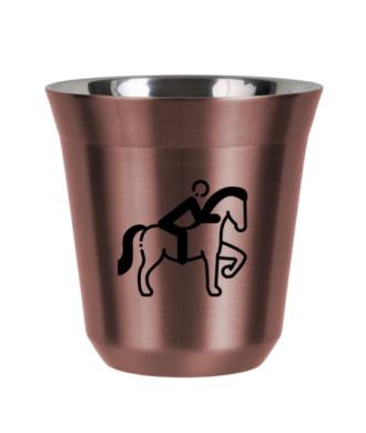 Tasse 150 ml OR ROSE "Équitation 2 (noir)" Tasse 150 ml OR ROSE "Équitation 2 (noir)"