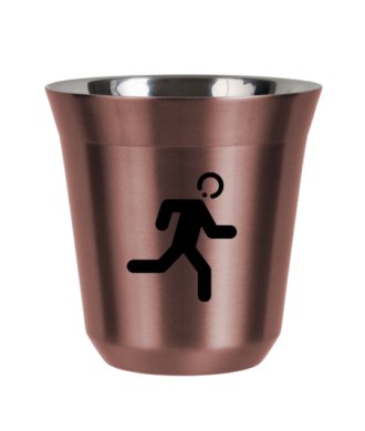 Tasse 150 ml OR ROSE "Coureur (noir)" Tasse 150 ml OR ROSE "Coureur (noir)"