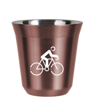 Tasse 150 ml OR ROSE "Cyclisme 3 (blanc)" Tasse 150 ml OR ROSE "Cyclisme 3 (blanc)"