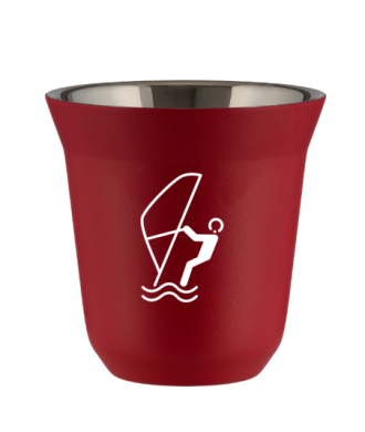 Tasse 150 ml ROUGE "Sports nautiques (blanc)" Tasse 150 ml ROUGE "Sports nautiques (blanc)"