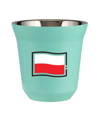 Tasse 80 ml TURQUOISE "Drapeau polonais" Tasse 80 ml TURQUOISE "Drapeau polonais"