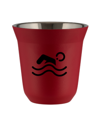 Tasse 150 ml ROUGE "Natation" Tasse 150 ml ROUGE "Natation"