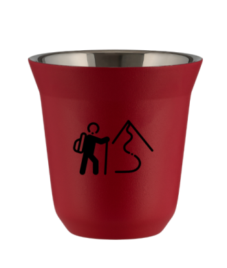 Tasse 150 ml ROUGE "Escalade 2 (noir)" Tasse 150 ml ROUGE "Escalade 2 (noir)"