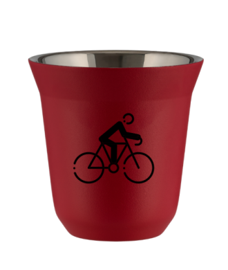 Tasse 150 ml ROUGE "Cyclisme 3 (noir)" Tasse 150 ml ROUGE "Cyclisme 3 (noir)"