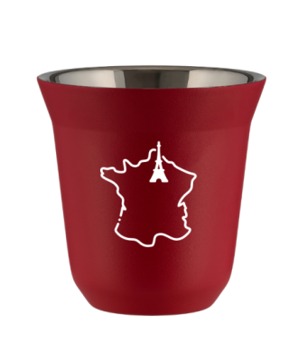Tasse 150 ml ROUGE "France (blanc)" Tasse 150 ml ROUGE "France (blanc)"