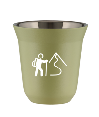 Tasse 150 ml PISTACHE "Escalade 2 (blanc)" Tasse 150 ml PISTACHE "Escalade 2 (blanc)"