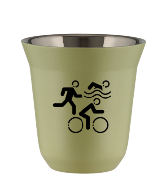 Tasse 150 ml PISTACHE "Sports (noir)" Tasse 150 ml PISTACHE "Sports (noir)"