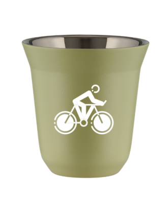 Tasse 150 ml PISTACHE "Cyclisme 2 (blanc)" Tasse 150 ml PISTACHE "Cyclisme 2 (blanc)"